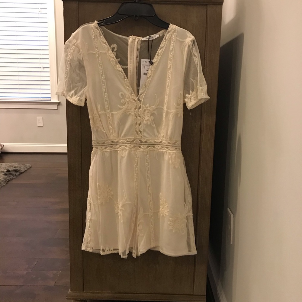 Zara Embroidered Romper